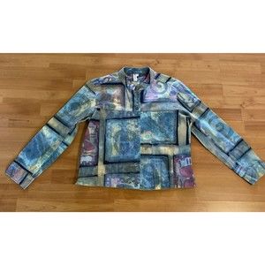 Winter Sun Cotton Jacket Size Small Art To Wear‎ Lagenlook Artsy